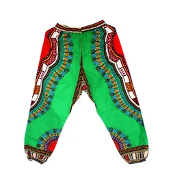 Pantalones con estampado Dashiki para mujer y hombre, ropa tradicional africana, diseño de pantalón