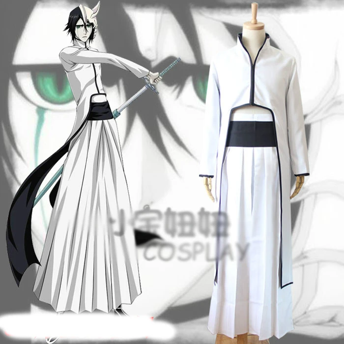 White Ulquiorra Cifer Grimmjow Jaggerjack Cosplay Costume Unisex full set clothes