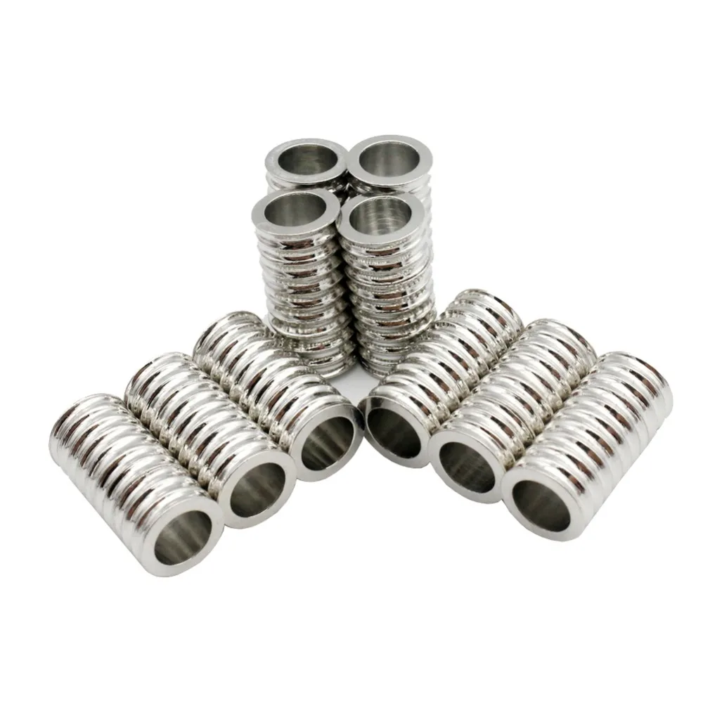 Aaazee 3 Pieces Magnetic Screw Clasps and Closure for Necklace Jewelry Making Bracelet Cord End 7mm Inner Hole Metal Connectors