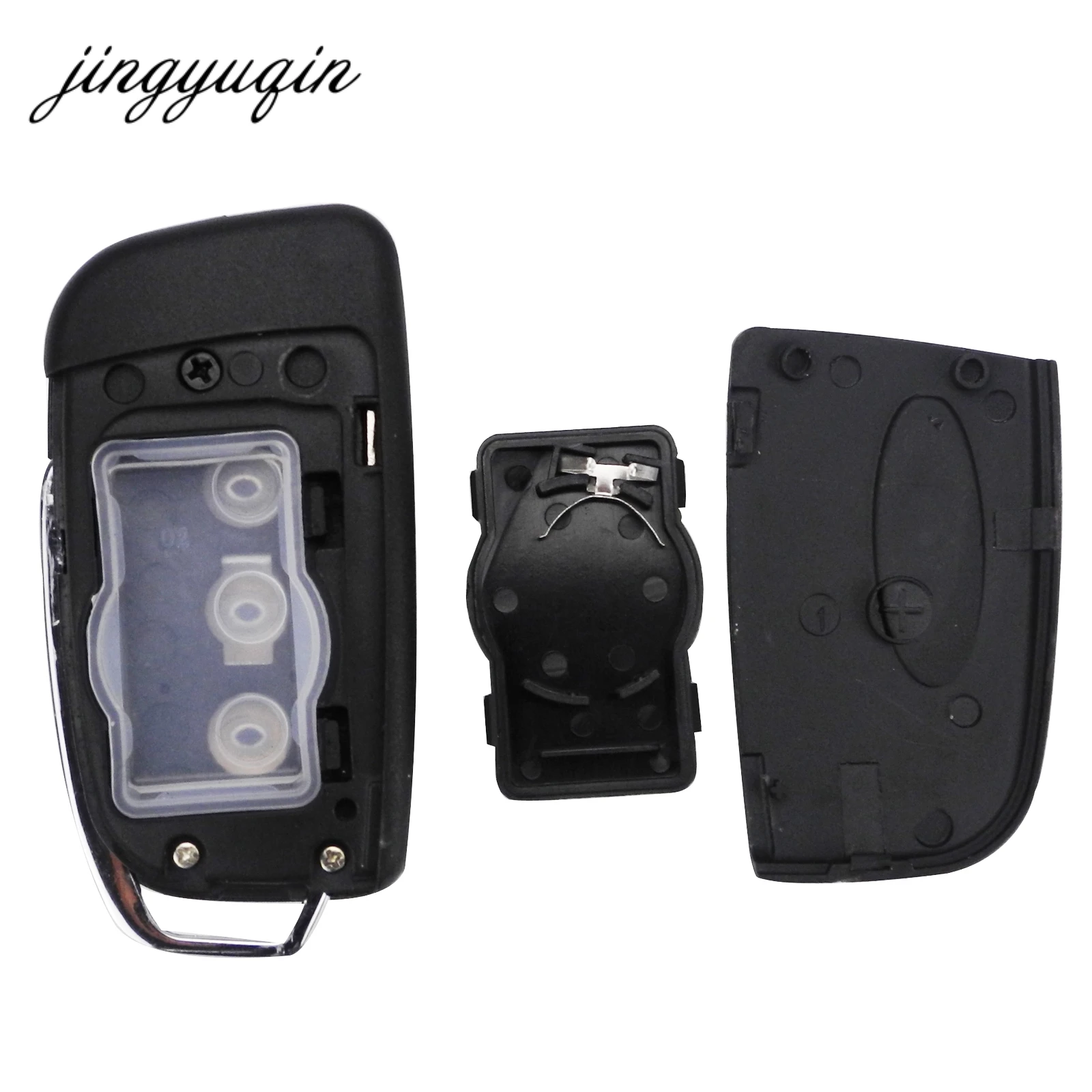 Zmodyfikowana 3-przyciskowa składana obudowa na zdalny klucz do Ford Focus Fiesta C-Max S-Max Ka Mondeo Galaxy Fob Case HU101 FO21 Blade