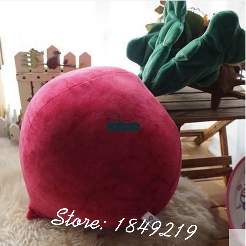 

Dorimytrader 30'' / 75cm Giant Plush Emulational Radish Toy Lovely Red Vegetables School Theatrical Props Free Shipping DY61110