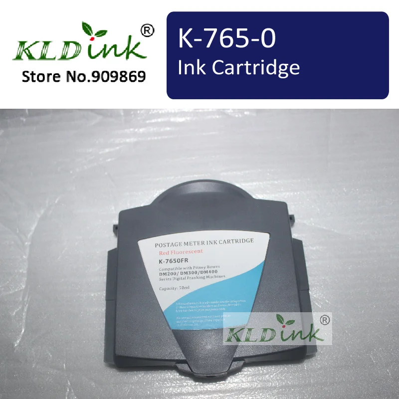 Compatible Fluorescent Red Ink Cartridge 765-0 for Pitney Bowes DM200 / DM300 / DM400 Franking Machine