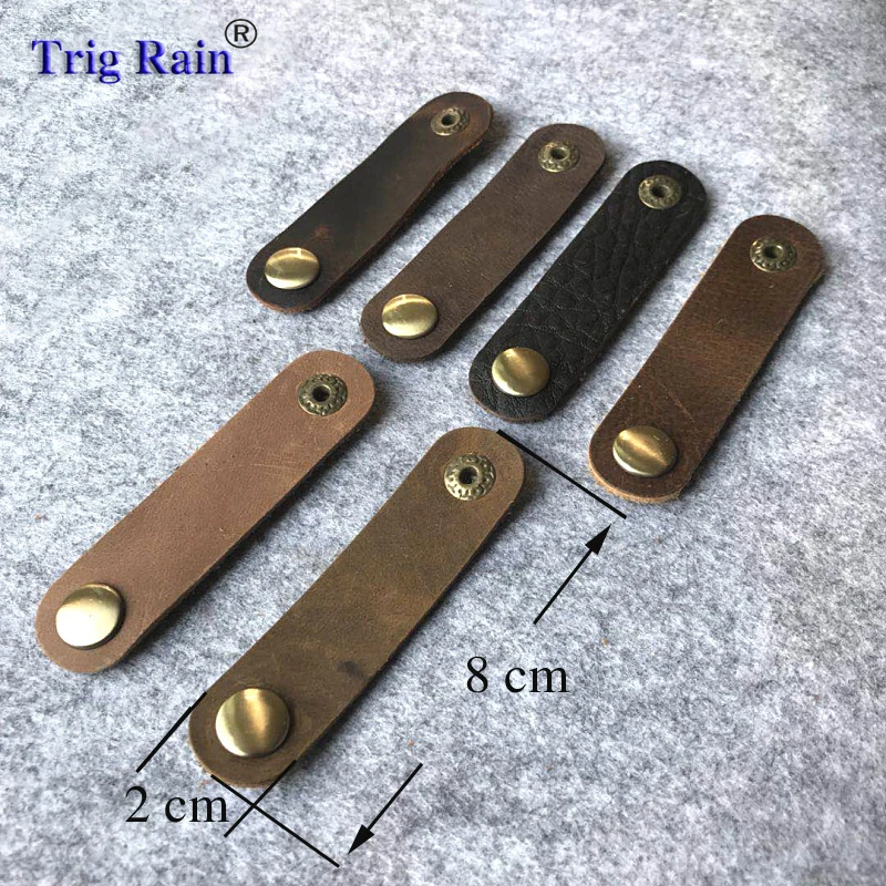Cable Holder Organizer Bobbin Winder Genuine Leather Earphones Cable Management Wrapped Cord Line Wrap Wire wirding thread tool