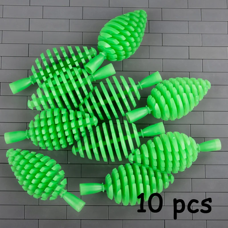 Christmas Tree Building Blocks Green Plant Figure City Military Accessories Blocks Mini Trees Plants MOC Toys For Children C042