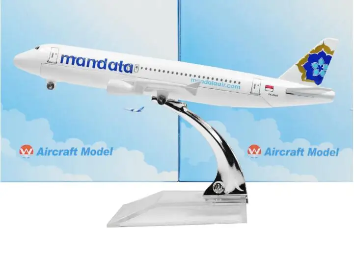 Indonesien Mandala Airlines Airbus 320 16cm modell flugzeug kits kind Geburtstag geschenk flugzeug modelle spielzeug Weihnachten geschenk kinder spielzeug