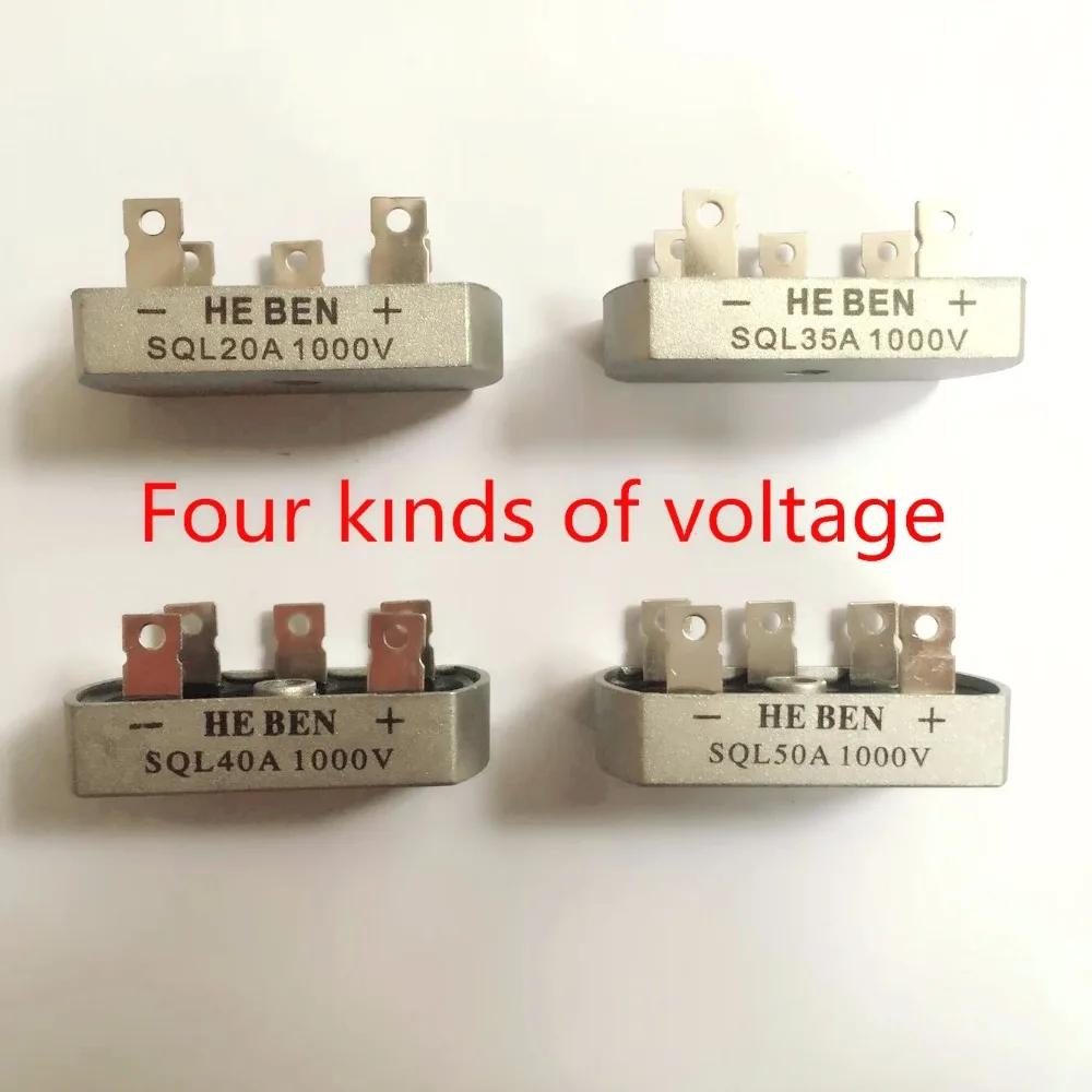 

20Pcs/Lot SQL20A SQL35A SQL40A SQL50A Bridge Rectifier 3 Phase Diode 20A/35A/40A/50A Amp 1000V Brand New