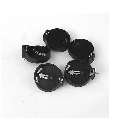 10PCS CR2025 Button Coin Cell Battery Socket Holder Case Black