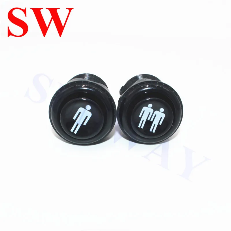 

10PCS/Lot American HAPP Style 1P / 2P Start Push Buttons with Micro-switches Arcade push button for Arcade Jamma Manchine