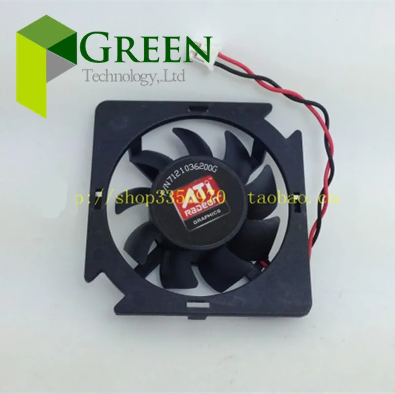 POWER LOGIC DC12V 1.2W  For ATI AMD HD5450 XFXGeforce210 Graphics Card Fan PLA04710S12M  2pin