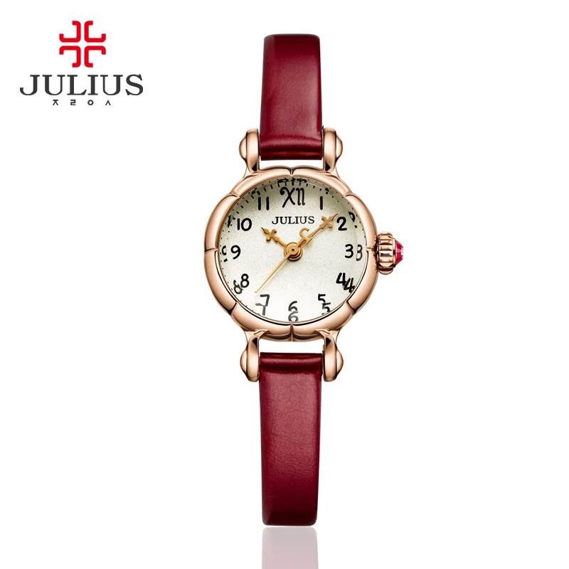 Julius 2018 New Spring Watches Starry Sky Dial 23mm Ultra Slim Watches Ladies Bracelet Quartz Wristwatch Erkek Kol Saati  JA-969