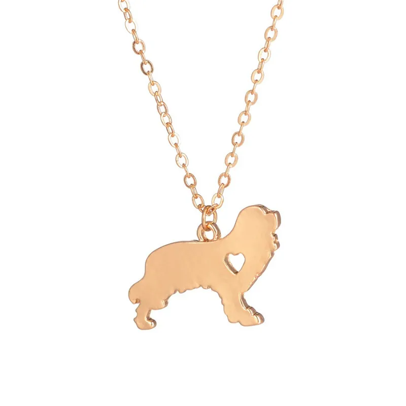 Fashion Cute Cavalier King Charles Spaniel Heart Pendant