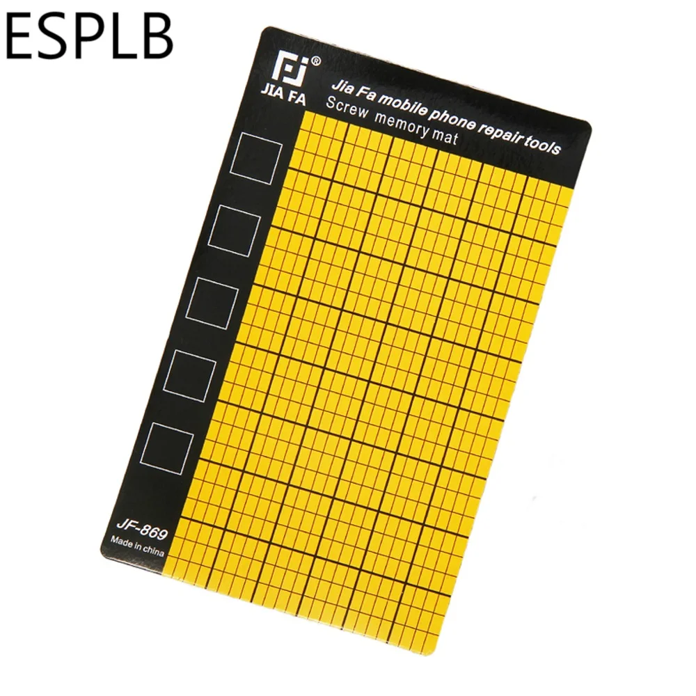 ESPLB Magnetic Screw Memory Mat Mini Chart Work Pad for Little Small Screws Holds Repair Tools 5.7x3.5inch