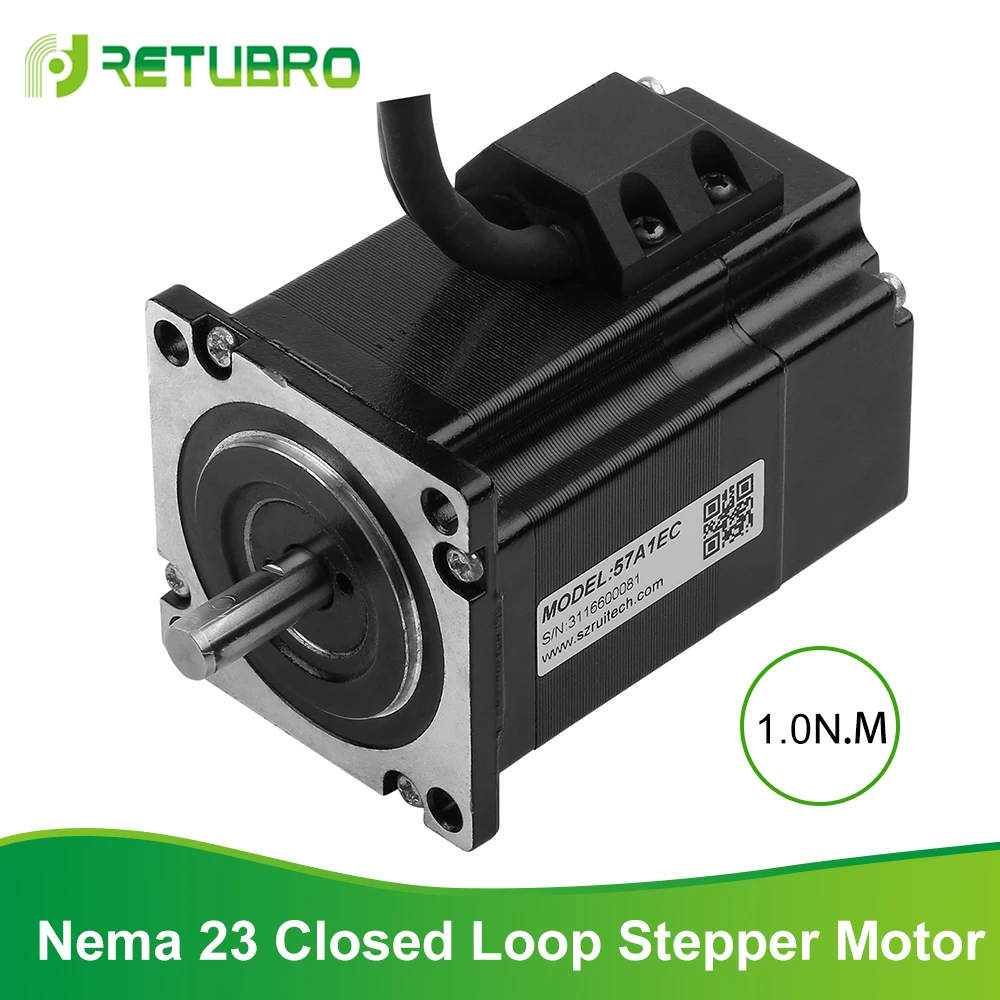 Stepper Servo Motor 57A1EC Easy Servo Nema 23 1.0NM 3.5A 2 Phase closed loop Stepper Motor with encoder 73mm body length