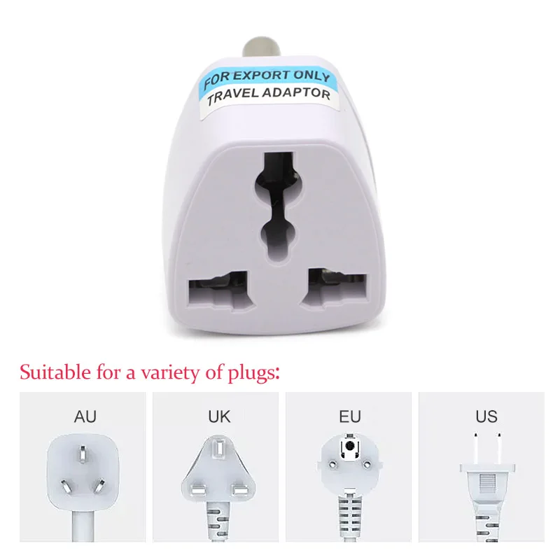 1PC 3ขา Universal UK/US/EU/AU ขนาดเล็กปลั๊กแอฟริกาใต้อินเดีย Travel Converter อะแดปเตอร์ AC Power ปลั๊กอะแดปเตอร์ Outlet