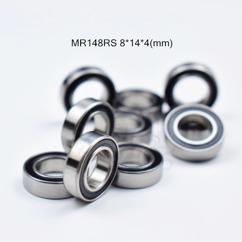 MR148RS 8*14*4(mm) 10pcs chrome steel rubber Sealed Bearings