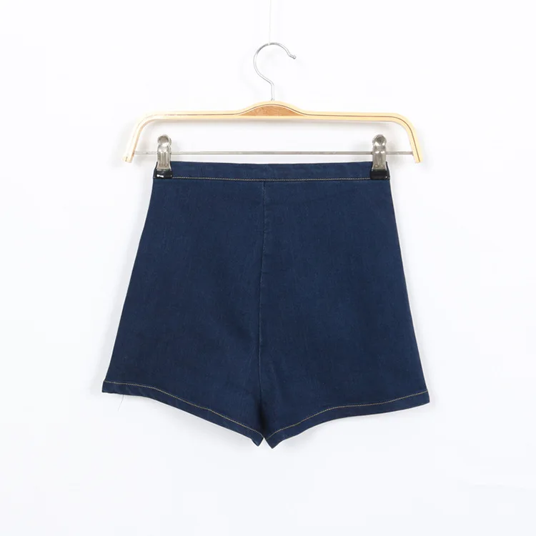 Bivigaos 2019 여름 새로운 패션 여성 섹시 스키니 얇은 하이 웨스트 반바지 데님 반바지 청바지 사이드 지퍼 짧은 여성 의류