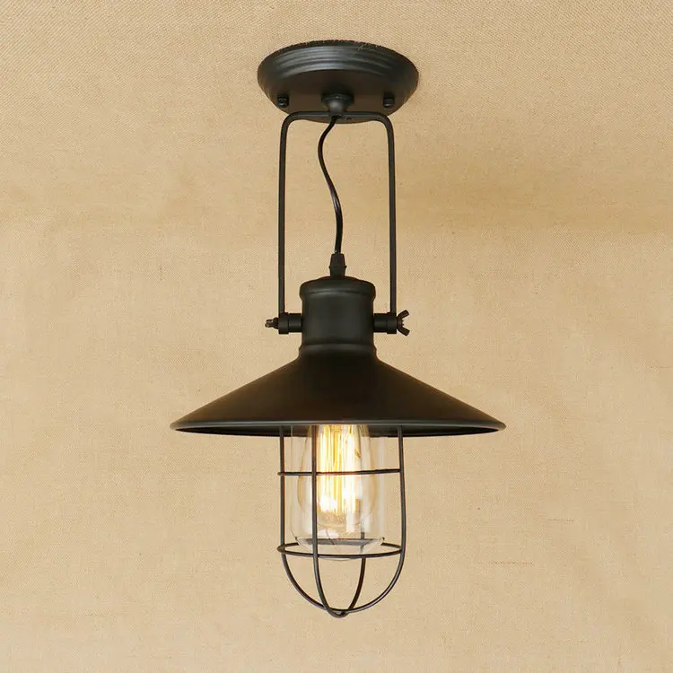 

IWHD Plafon Industrial Vintage Ceiling Lamps Fixtures Retro Iron Led Ceiling Light Kitchen Lamparas de techo Home Lighting