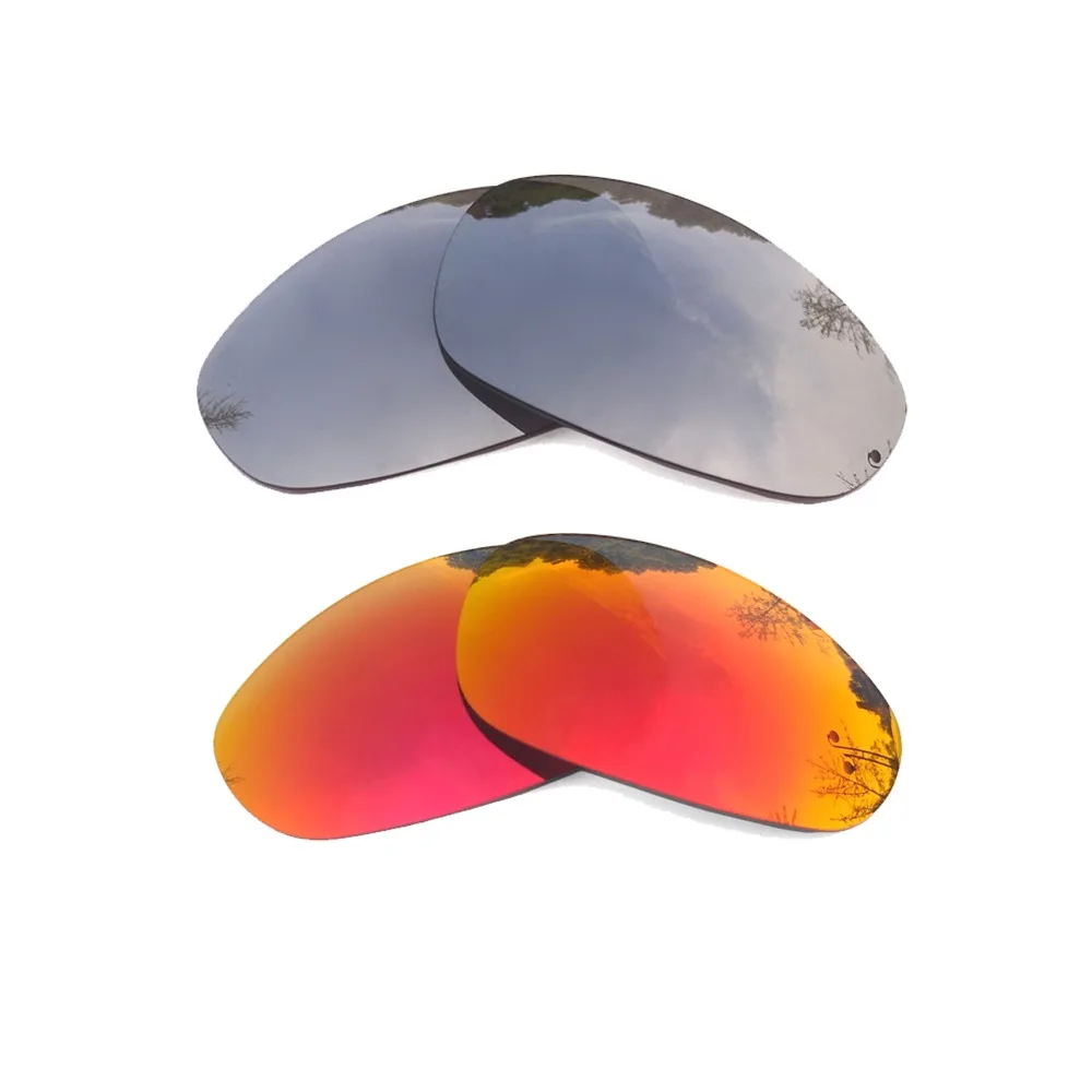 

Silver Mirrored & Orange Red Mirrored Polarized Replacement Lenses for Juliet Frame 100% UVA & UVB