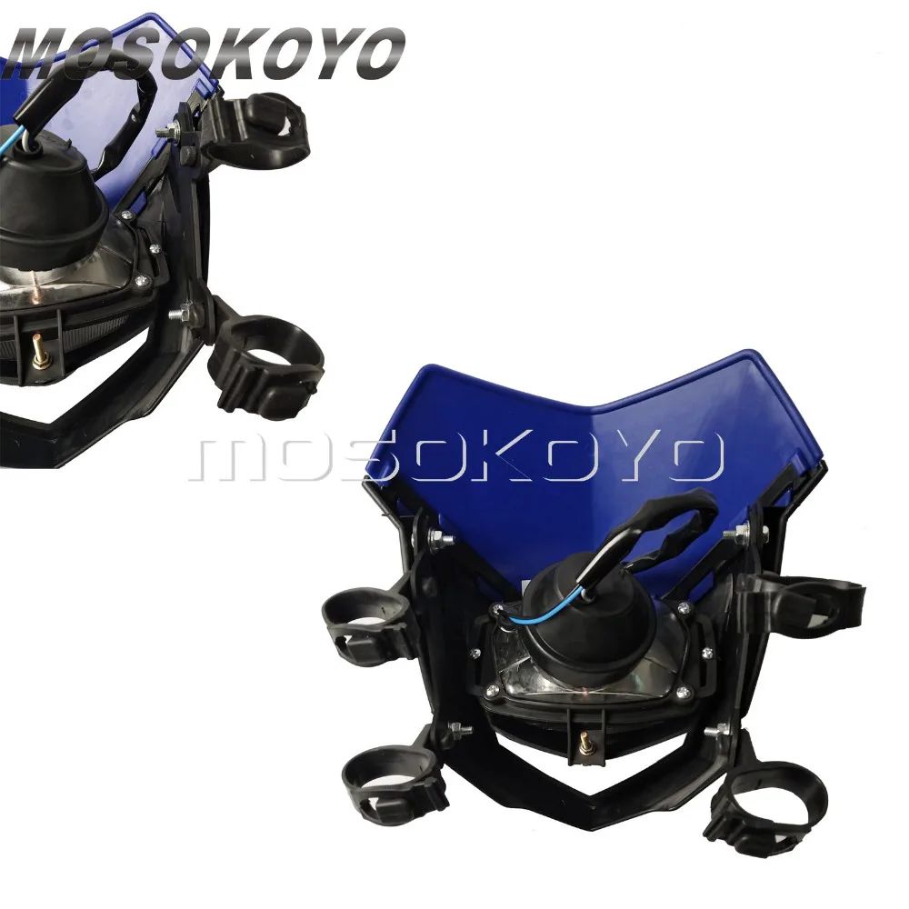 For Suzuki DR650 DRZ RM RMZ RM-Z 650 125 250 450 TE TX TC Yamaha Dual Sport Dirt Bike Headlamp Fairing Headlight Front Lighting