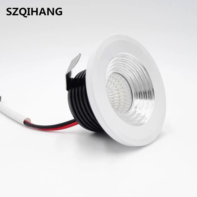 LED Mini 5W Round Square COB Recessed Dimmable Downlights 110V 220V COB Led Ceiling lamp Warm Natural Cold White