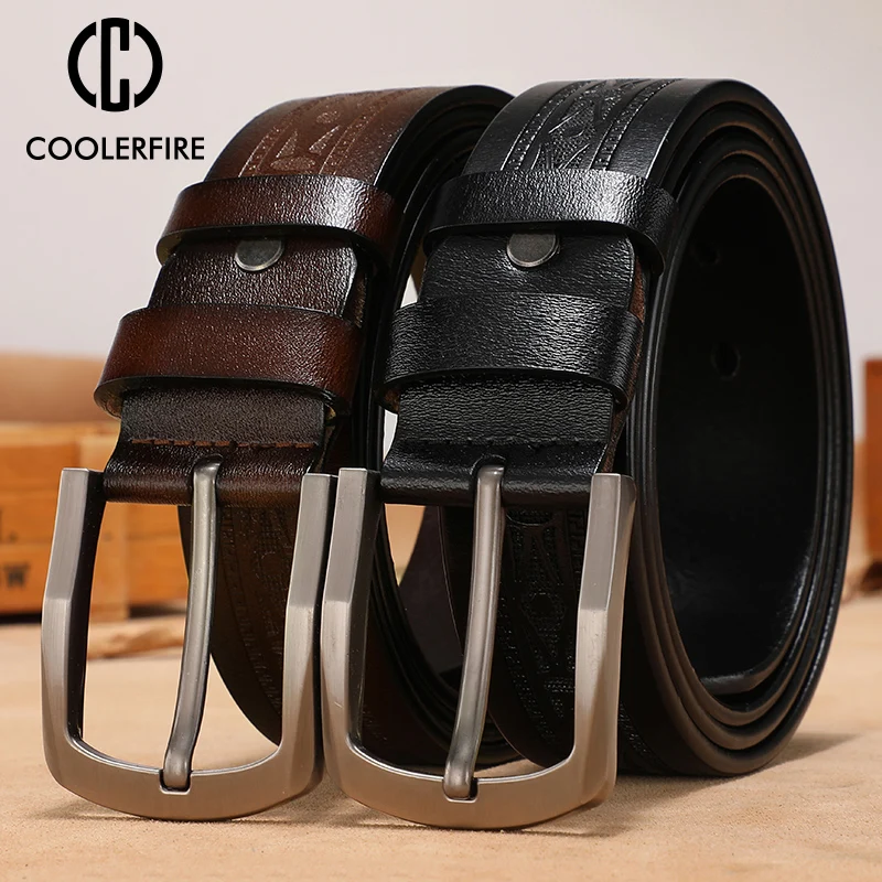 Fashion Luxury belt Designer Genuine Leather Belts for Men Vintage Strap Male Belt for Jeans Ccoolerfire HQ092