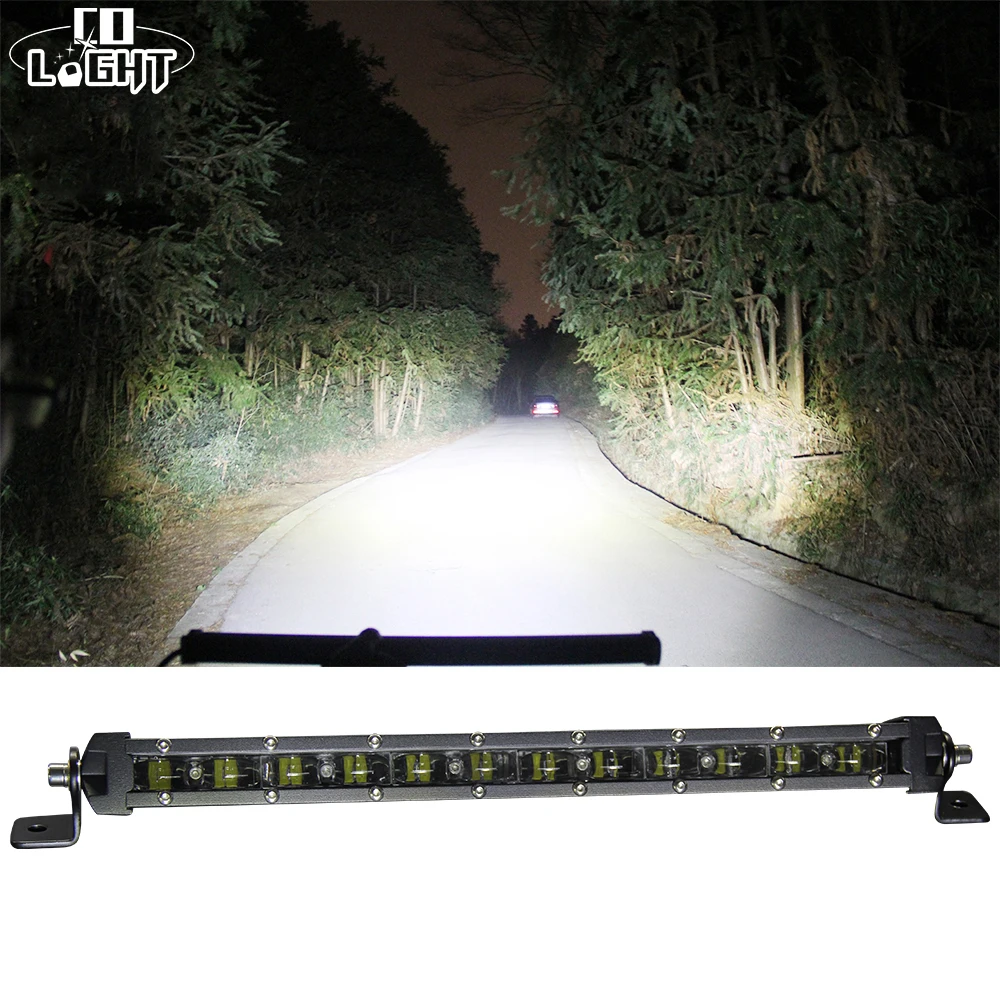 

CO LIGHT 90W 20'' Led Bar Slim Offroad 6D 6000K Single Work Light Bar Combo for Barra Led Lada Niva 4x4 Truck SUV Car Styling