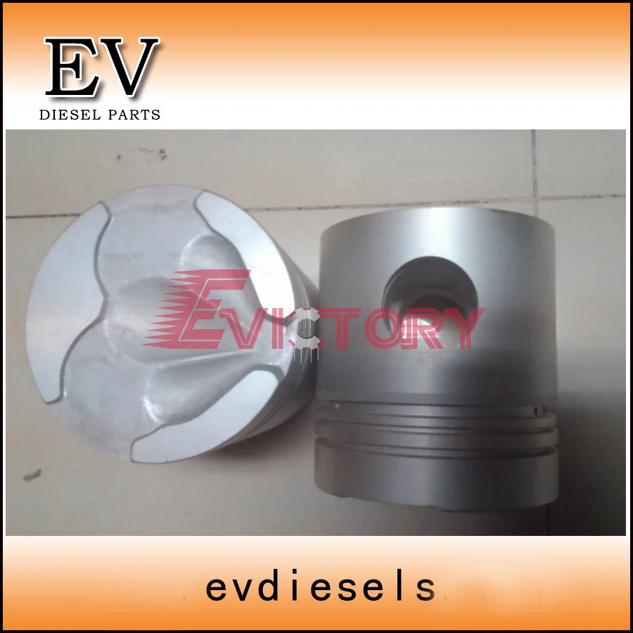 Fit for Komatsu excavator engine 4D130 S4D130 piston and piston ring set