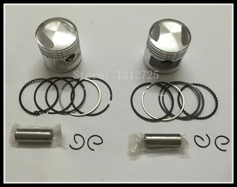 Motorcycle piston CB125T CBT125  Piston Ring Piston diameter 44mm Piston pin 13mm 2 Cylinder