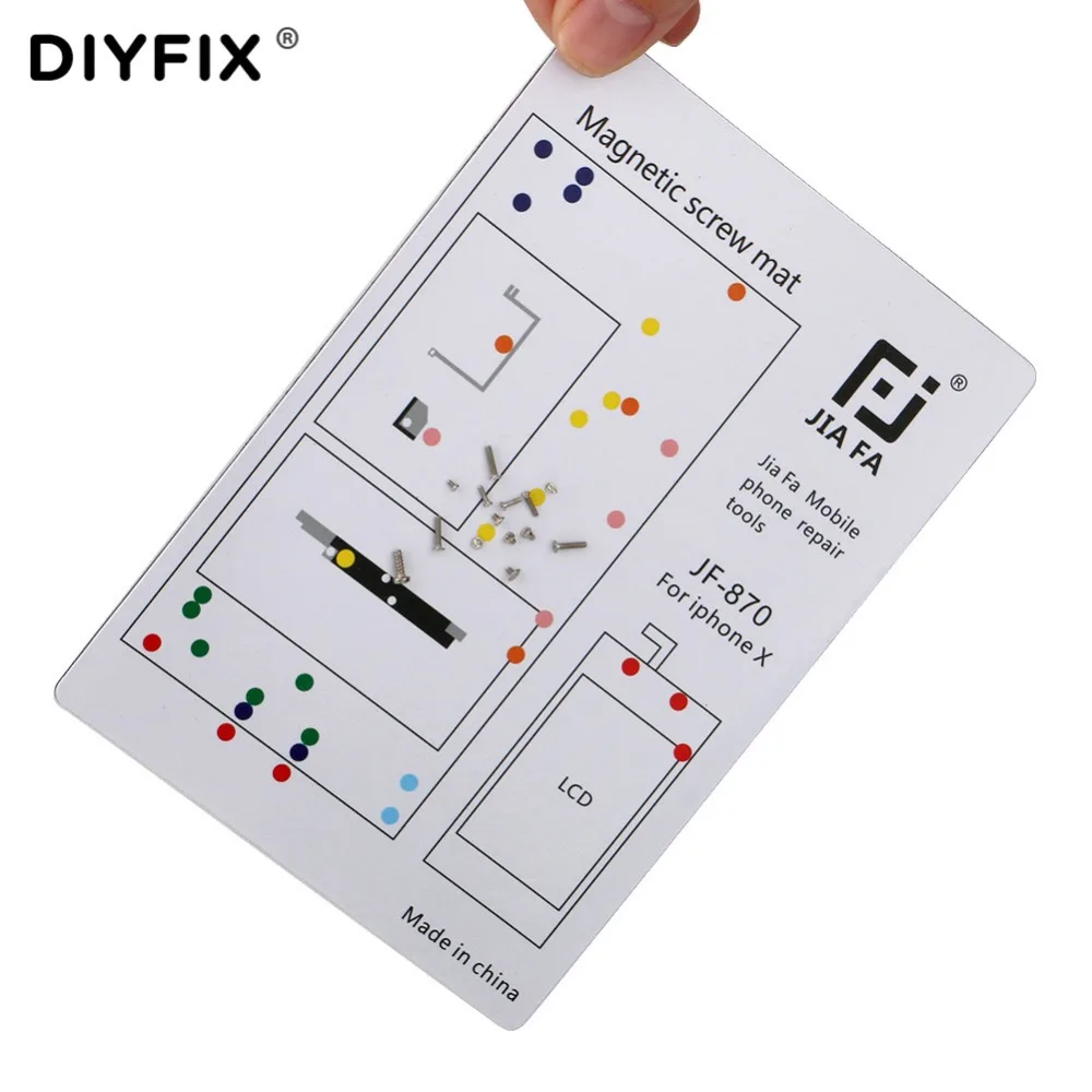 1Pc Professional Magnetic Screw Mat for iPhone X 8 8P 7 7P 6 6 Plus 6s Guide Screw Pad Keeper Chart Mat Mobile Phone Repair Tool