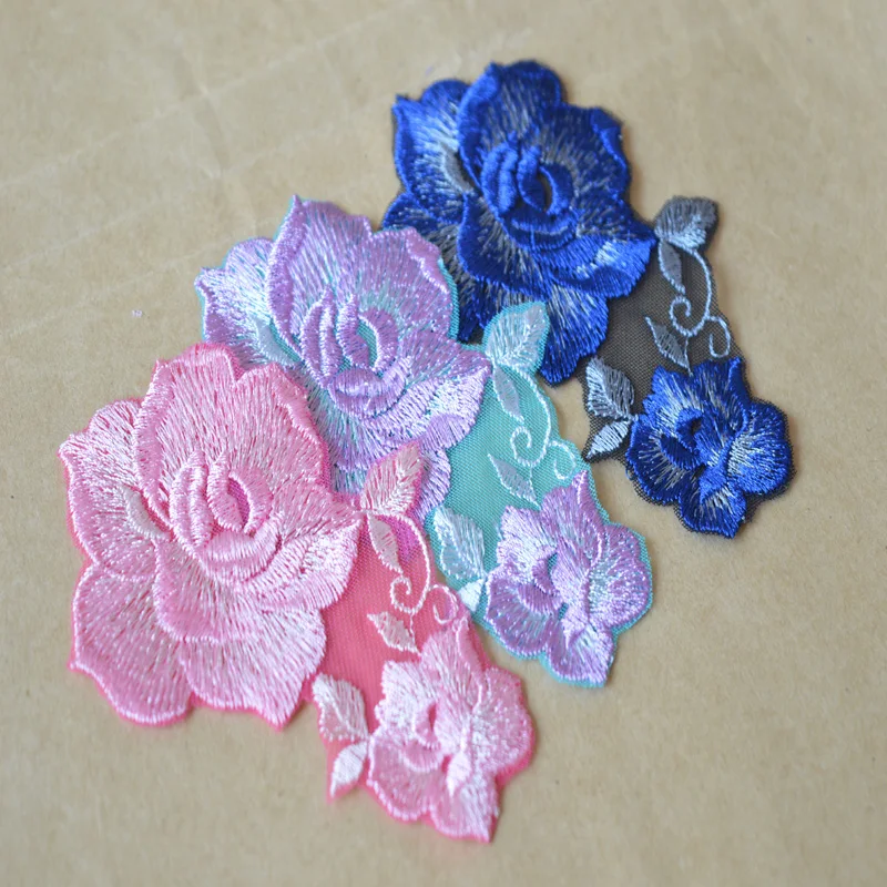 somelace 10*6cm(2pieces/lot) 3 kinds of  patches Wedding Bridal Embroidery Lace patch Sewing Lace Applique-A16031