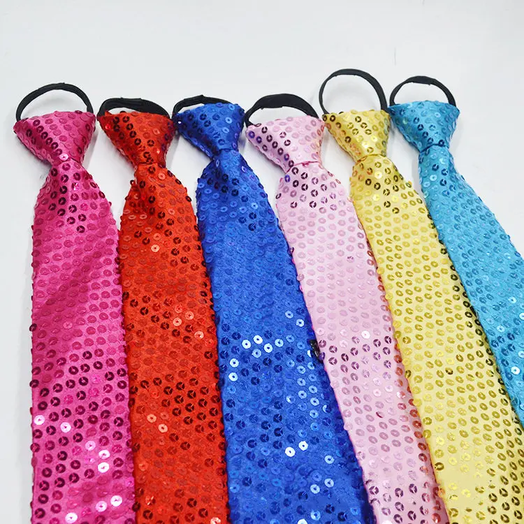 

38-8 CM Sequined Tie Adults Children General Korean Version of The Sequined Necktie Hip Hop Dance Magic Show Stage Accessorie