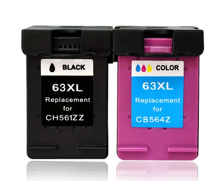 63XL Ink Cartridge compatible for hp63 63 xl Officejet 3833 5255 5258 4650 3830 for DeskJet 2130 1112 3632 Printer
