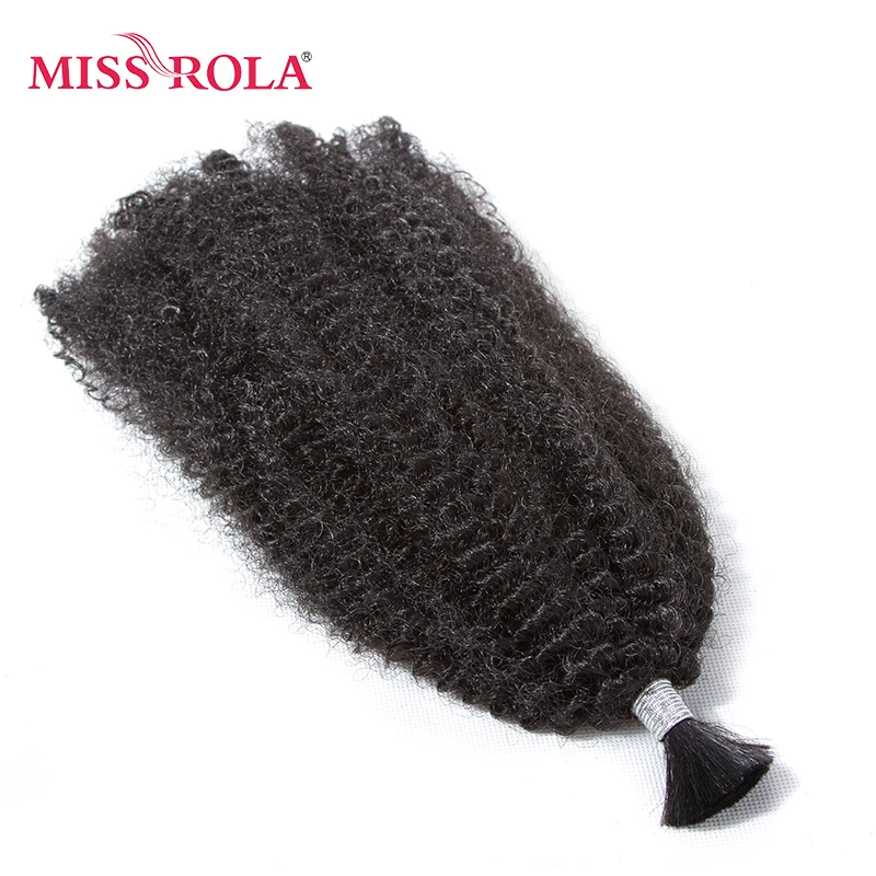 Miss Rola Synthetic Afro Kinky Weave Hair Extensions 2pcs/lot 1B# Color Crochet Braid Hair Weaving 85g 12inch Curly Hair