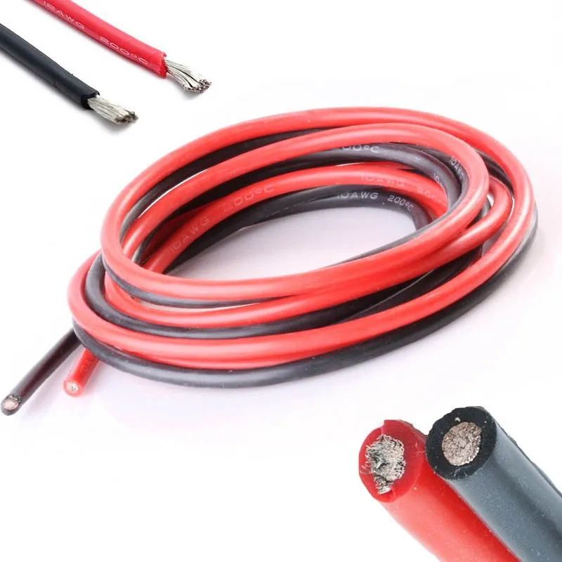 Alambre de silicona para construcción, Cable de cobre estañado de alta temperatura, 22 AWG, 100 m/lote, 22AWG, 60/0mm