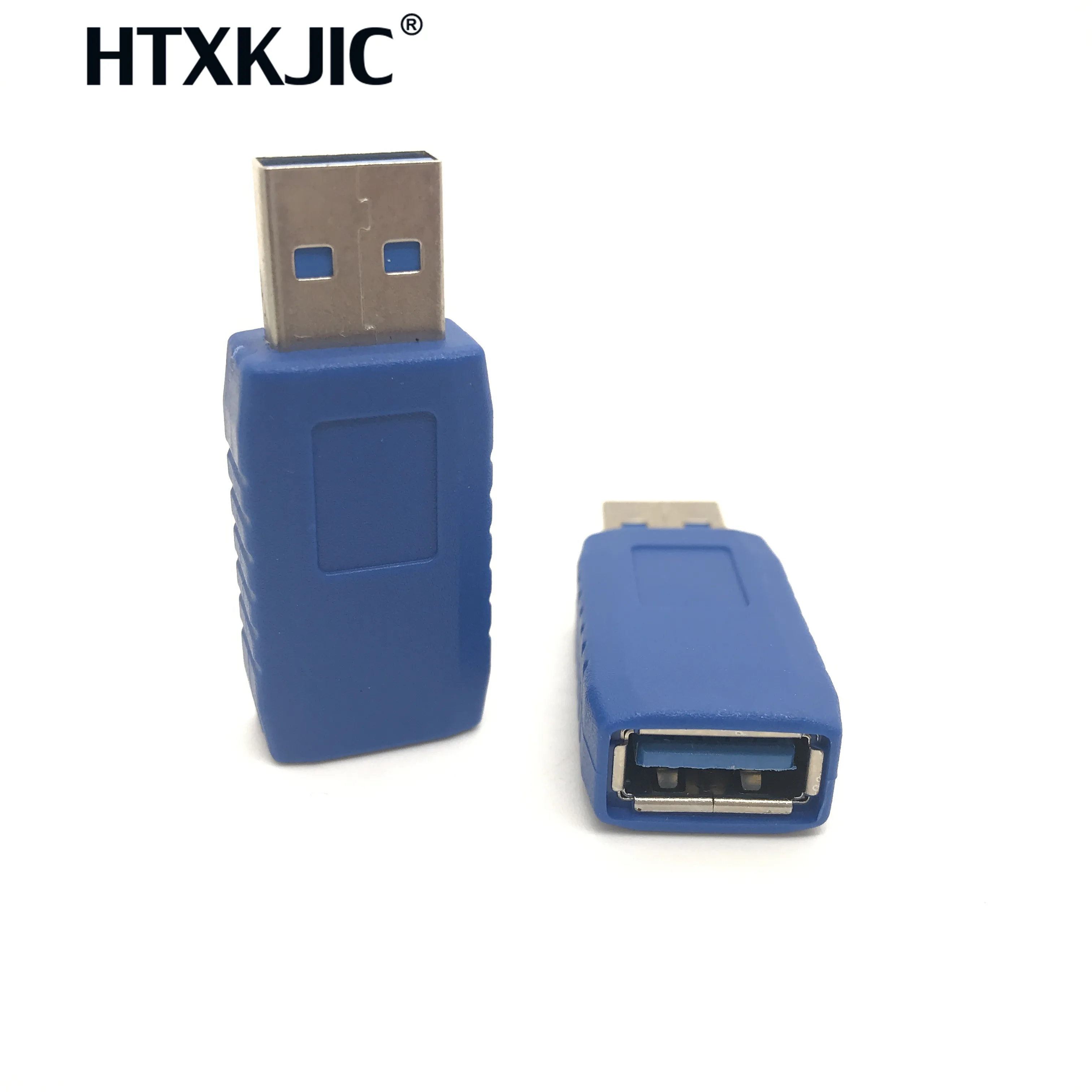 Blue 90 Degree Vertical Left Right Up Down Angled USB 3.0 Male to A Female M/F Adapter Connector Converter