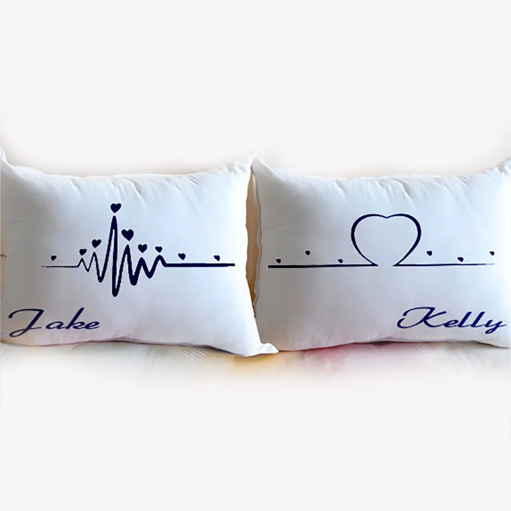 

Personalized Name Bedding Pillowcases Your Side My Side Pillowcase Custom Couple Cushion Covers Gift For Lover