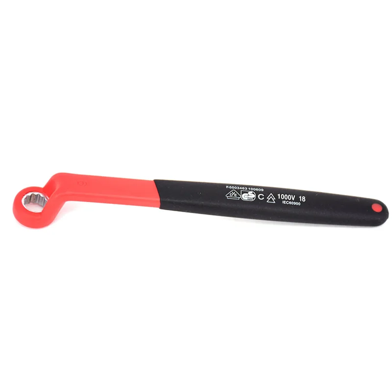 1000V High Voltage Insulator Insulated Offset Box End Wrench IEC60900 VDE Certification Insulation Ring Spanners Handle Tools