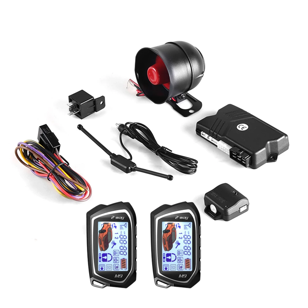 

BANVIE SPY Two 2 Way LCD Car Alarm Security System with Keyless Entry Central door Locking anti thief starline