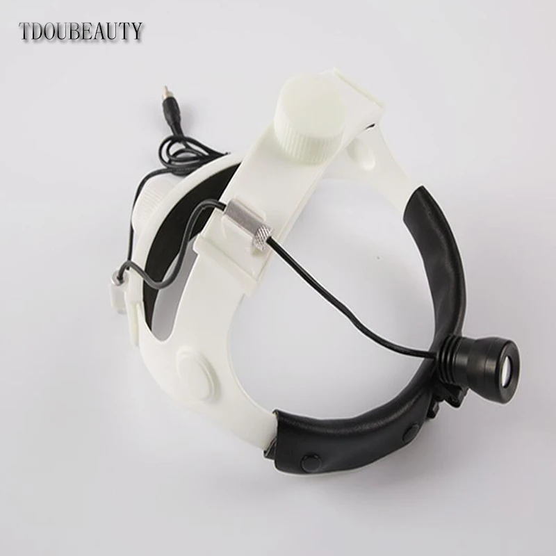 TDOUBEAUTY JD2100 Dental Spotlight 1W LED Medical Headlight Lamp Adjustable Surgical Headlight for Dental Procedures