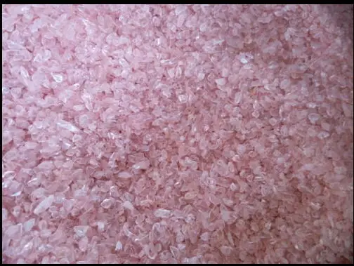 ROSE QUARTZ crystal 3-5mm tumbled,  mini stones pink Chips healing
