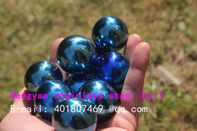 Stainless Steel Hollow Ball for Decoration, Interior Furnishing articles, Garden Decoration, Blue Ball, 32mm-500mm Diameter