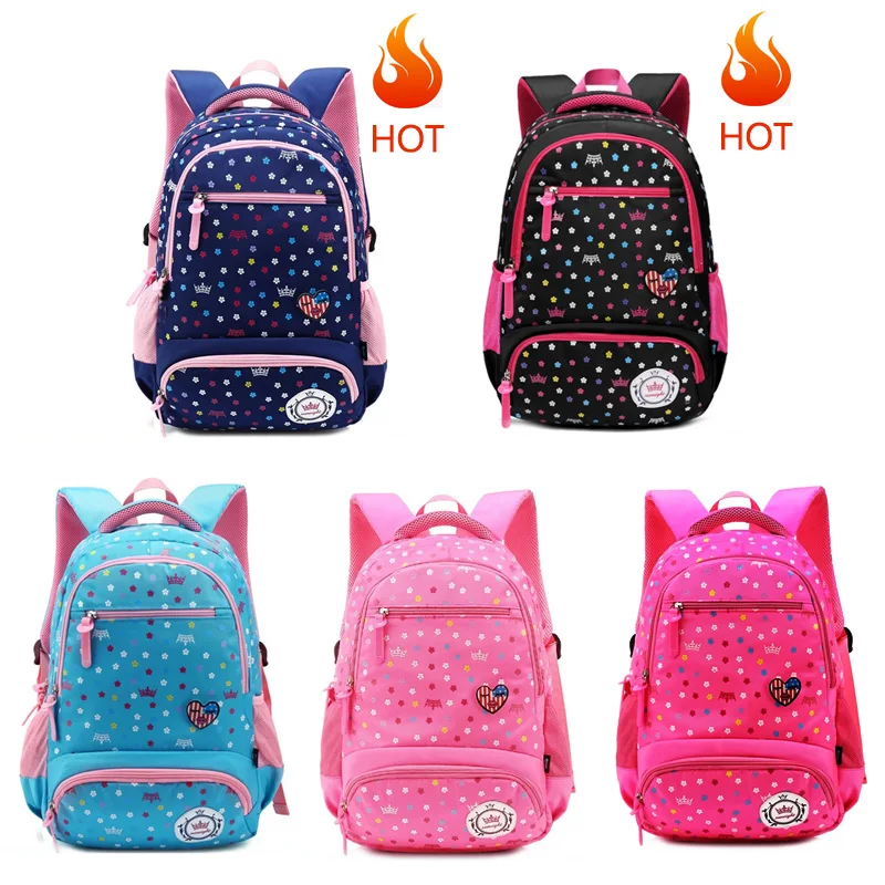 SUN EIGHT Big Capacity New Daisy Printing Girl School Bag Kid Backpack Zipper Backpacks  School Bags For Teenagers Girls