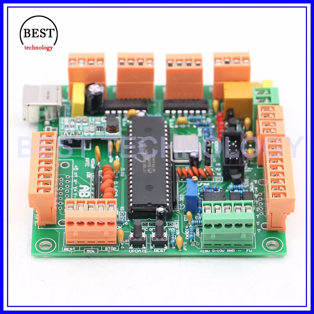 4 Axis USB CNC Controller CNC USB Interface Board USB CNC 2.1 MK1 MACH3 Upgrading Control Board