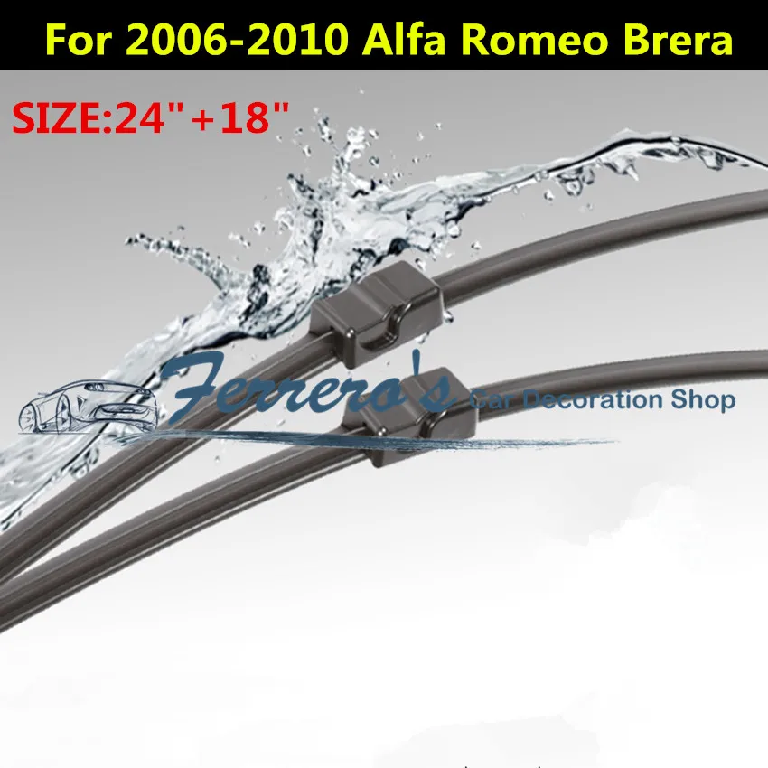 2pcs/Lot SG-003 Wiper Blades For 2006 2007 2008 2009 2010 Alfa Romeo Brera 939 24