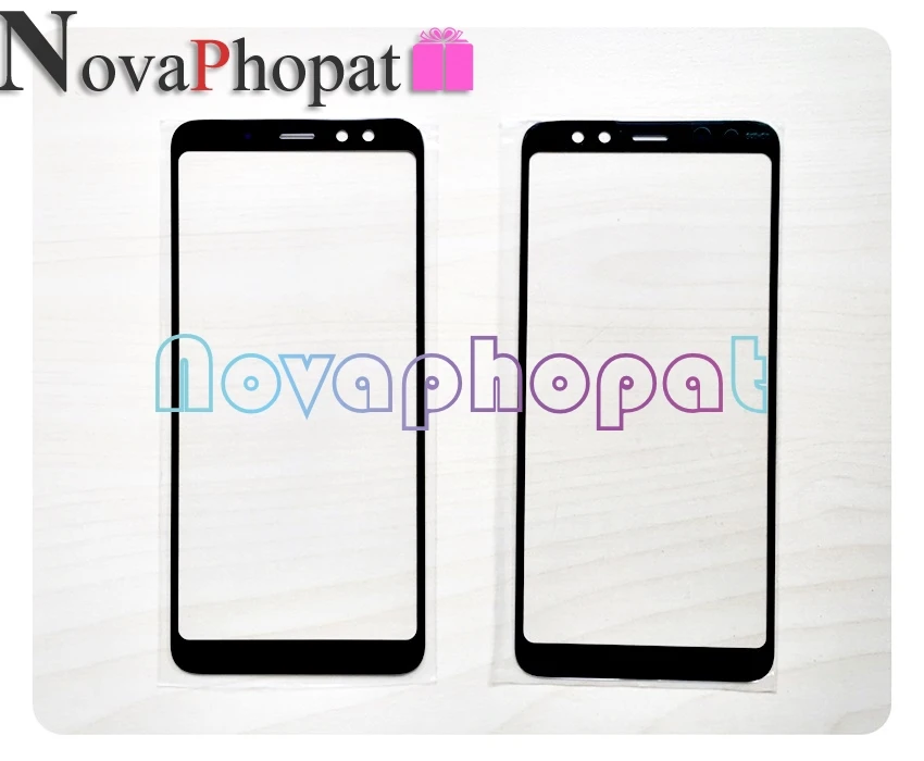 Novaphopat Trước Màu Đen Bên Ngoài LCD Cảm Ứng Kính Cường Lực Màn Hình Cho Samsung Galaxy A10 A20 A30 A40 A50 A60 A70 A90 m10 M20 M30 Ống Kính