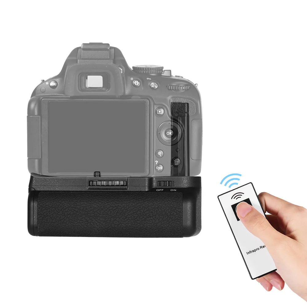 Andoer Vertical Battery Grip Holder for Nikon D5100 D5200 DSLR Camera EN-EL 14 Battery Powered Camera Acceseries