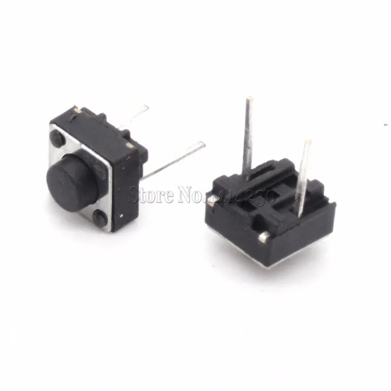 1000Pcs Middle 2 pins 6*6*5 mm Switch Tactile Push Button Switches 6x6x5mm