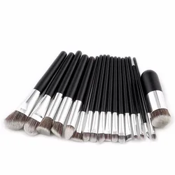 New Eye shadow Foundation Eyebrow Lip Brush Makeup brush 18pcs Large Concealer Kabuki Eyeliner Bursh Kwasten Flat Head Blending