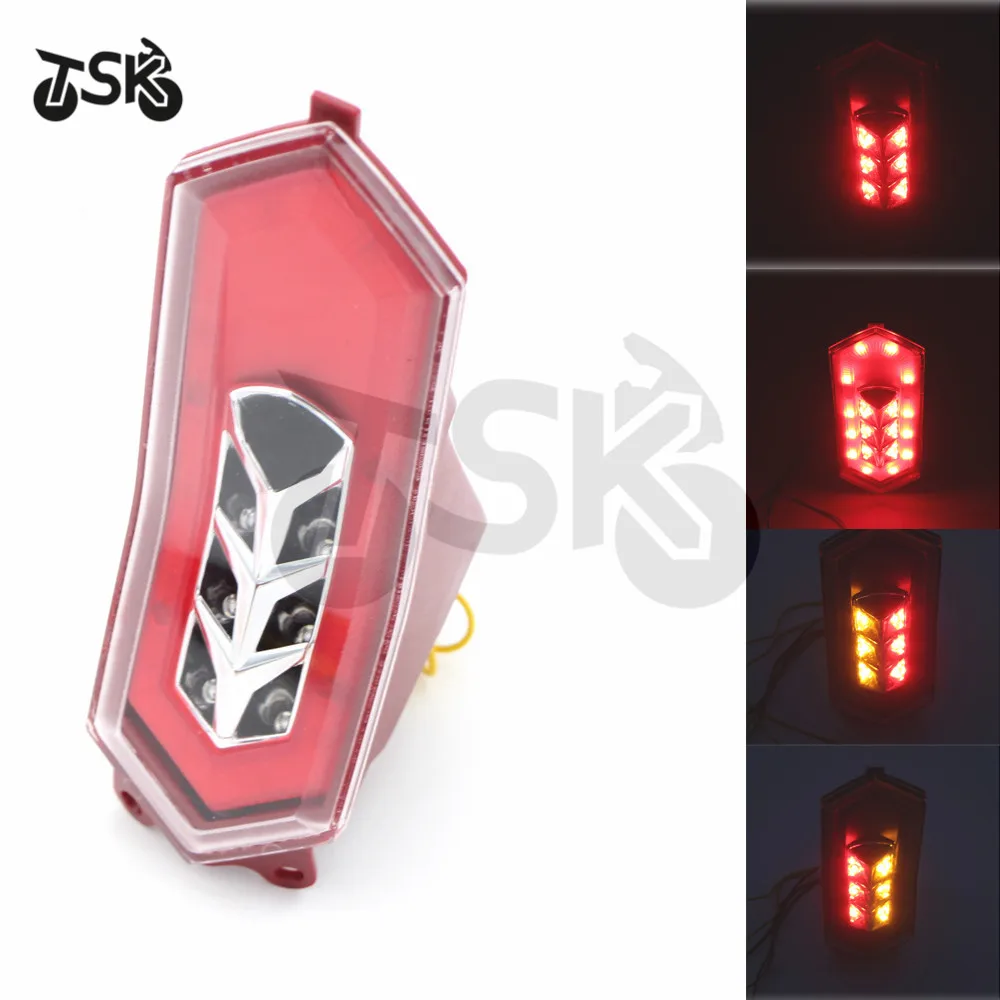 

For YAMAHA YZF R1 R1S R1M 2015 2016 2017 2018 2019 R6 2017 2018 2019 Rear Tail Light Brake Turn Signals Integrated LED Light