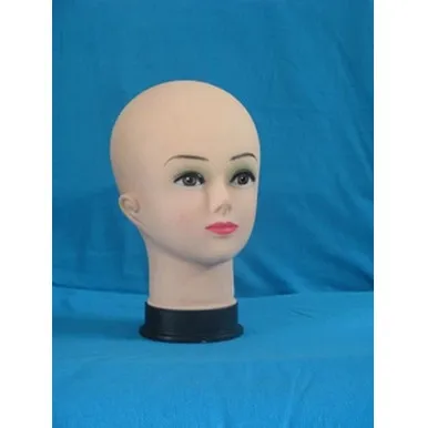 New Arrival PE Model Head With Makeup for Muffler Hat Wig Mannequin Beauty Female Mannequin Head